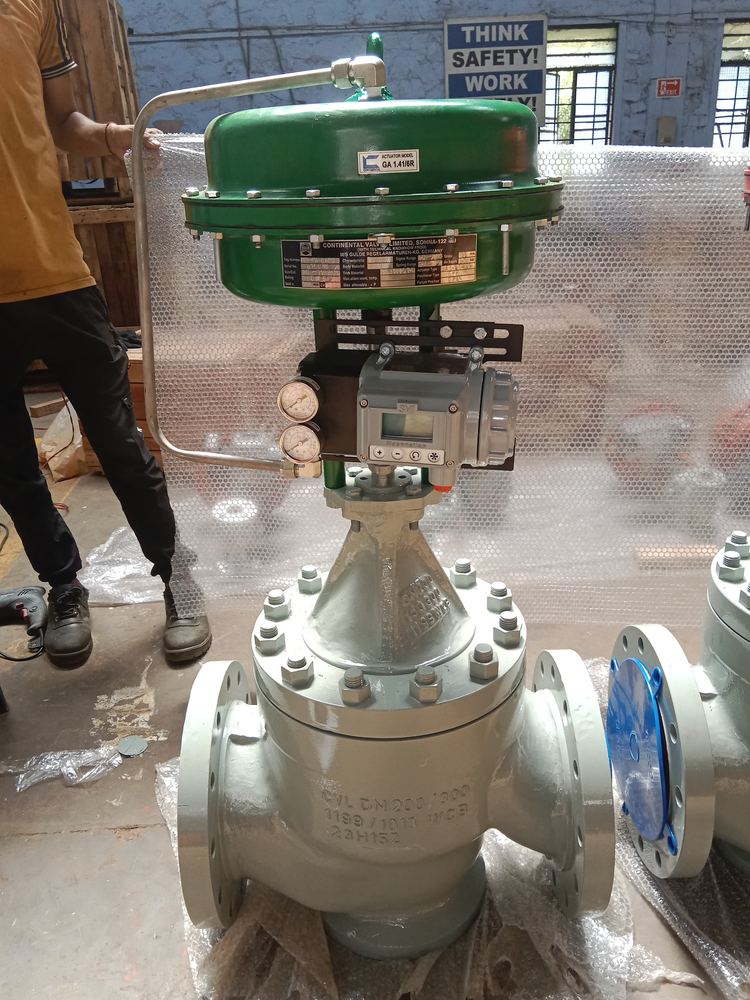 Control valve with actuator manufactured by SP Automation